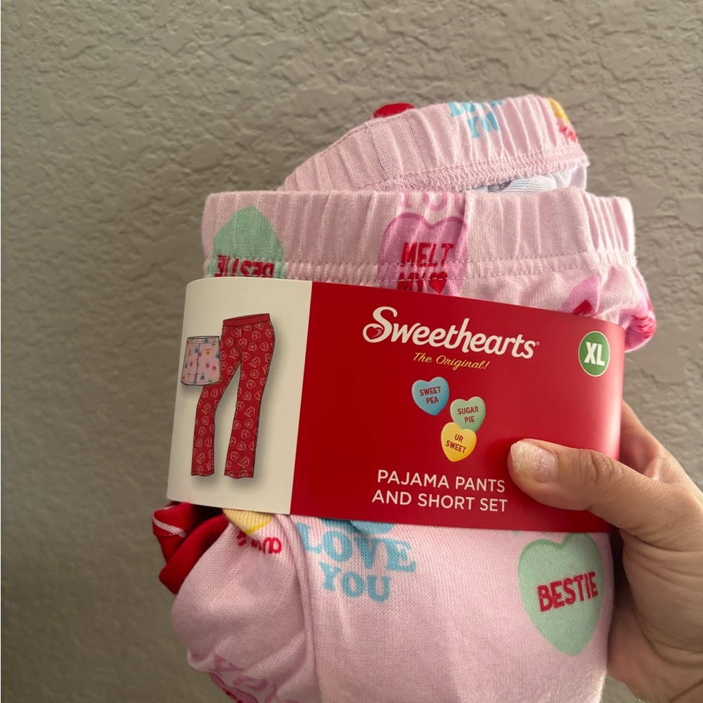 Sweethearts Pajama Pants and Short Set - Pink XL